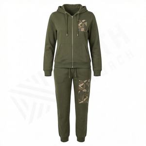 Conjunto Deportivo de Manga Larga Transpirable de Primera Calidad para Mujer, Ropa Deportiva para Mujer, 100% Algodón, Conjunto con Cremallera, Ropa Deportiva para Gimnasio y Correr - Product Image 1