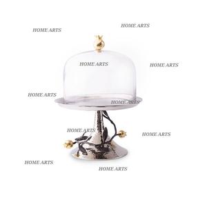 Stainless Steel Food <b>Server</b> With Acrylic Dome Classic Design Round Shape Food <b>Server</b> With Dome By Home Arts - Product Image 5
