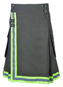 Kilt utilitaire écossais de 8 mètres fait à la main pour les pompiers d'hommes travaillant en kilts hybrides dans différentes couleurs tactiques traditionnelles - Product Image 3