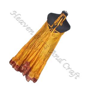SD001 indien pakistanais soie Saree/Shari Hippy Boho vente en gros vêtements traditionnels nouveau coton Vintage avec une nouvelle touche Vintage - Product Image 6