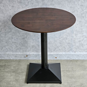 70cm Modern Round Coffee <b>Table</b> with Durable Powder-Coated Iron Legs Made of Oak and Mango CFD68210 for Living Room Furniture - Product Image 4