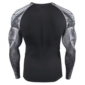 El Mejor Fabricante Personaliza Camisetas de Manga Larga Transpirables de Alta Calidad para Hombre, Fabricadas en Spandex/Poliéster, para MMA, en Oferta - Product Image 5