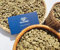 [Arrivée à chaud] Grains de café Arabica vietnamiens OEM/ODM Graines grillées prêtes à l'exportation depuis le Vietnam S13/S16/S18 Marque privée verte