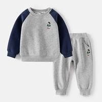 Setelan Pakaian Bayi Laki-laki Balita Atasan Lengan Panjang dan Celana Pakaian Anak Musim Gugur dan Musim Dingin Harga Terbaik untuk Pasar AS/Inggris