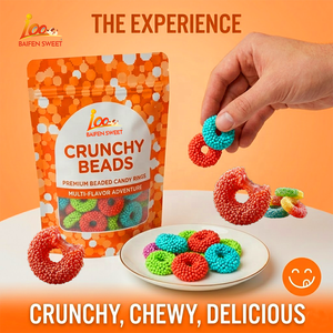 Candy One-Stop OEM/ODM : Formulation professionnelle de bonbons gélifiés croustillants en forme d'anneaux et emballage personnalisé |   Approvisionnement d'usine haute capacité - Product Image 3