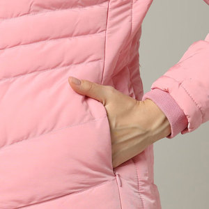 Womens High Collar Puffer <b>Jacket</b> <b>Down</b> Soft Pink Cotton <b>Filling</b> Quilted Nylon Lining Winter <b>Jacket</b> - Product Image 6