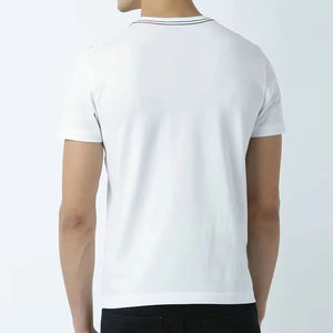 T-shirt à col rond 100% coton Logo personnalisé Imprimé à l'écran Design uni Haute qualité Impression à l'écran écologique T-shirts - Product Image 5