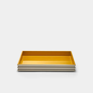 Plateau laqué minimaliste, surface lisse et brillante, plateau de service laqué pour la décoration de table intérieure moderne, grossiste du Vietnam - Product Image 1