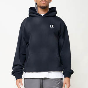 Ligero secado rápido transpirable sólido invierno sol se desvaneció sudaderas con capucha ropa informal precio bajo básicos 100% algodón polar - Product Image 2