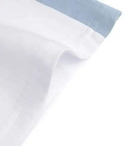 Camiseta de algodón puro transpirable de alta calidad Diseño de retazos de moda Cuello Manga corta Estilo casual Jersey Sólido O-cuello - Product Image 5