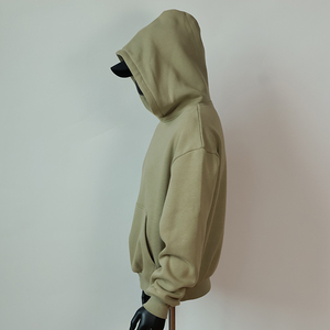 Sweat-shirt à capuche unisexe surdimensionné en molleton épais 100 % coton, personnalisé avec logo brodé ou imprimé, service OEM 2026 - Product Image 4