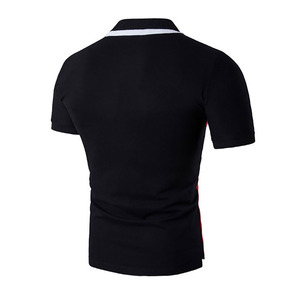 Polo respirant sur mesure pour hommes, style pakistanais à la mode avec revers rayé, t-shirt polo solide de fournisseur d'usine - Product Image 4