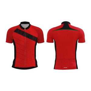 Elegante camiseta de ciclismo con cremallera personalizada 100% poliéster Anti-UV a prueba de viento camiseta de carreras ropa deportiva sublimada para entusiastas de la bicicleta - Product Image 3