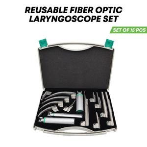 15 piezas de laringoscopio de fibra óptica Miller + hoja Macintosh y manijas EMT conjunto de laringoscopio de fibra óptica Miller + hoja Macintosh - Product Image 6