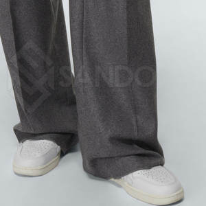 กางเกงผ้าระบายสำหรับผู้ชายกางเกงทรงตรงตรงน้ำหนักเบาสไตล์ลำลองผ้าซักสีเข้มออกแบบได้ตามต้องการ - Product Image 6