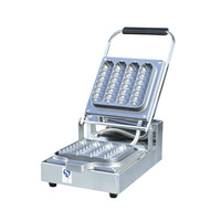 Machine à gaufres électrique de haute qualité, double plaque, 220V, minuterie mécanique, haute productivité pour les magasins alimentaires et les restaurants