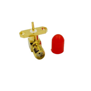 Conector de ángulo recto hembra SMA de alta calidad, accesorios de conector de montaje en Panel de 2 orificios - Product Image 3