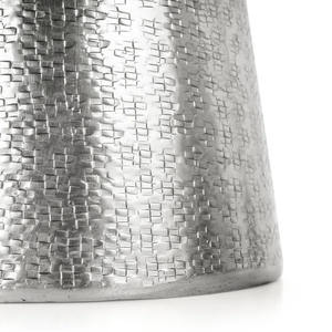 Ensemble de 2 vases à fleurs en métal fini argent et or au design moderne pour la maison, le salon et l'entrée. - Product Image 5