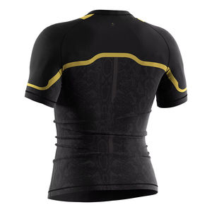 ชุดแรชการ์ดพิมพ์ลายคุณภาพสูงสำหรับฤดูหนาว ขายส่ง แบบยูนิเซ็กซ์ สำหรับ MMA BJJ ชุดออกกำลังกาย 2 ชิ้น 4 ชิ้น - Product Image 3