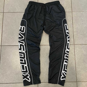 Pantalons de survêtement unisexes avec logo personnalisé, bandes réfléchissantes en nylon, style baggy, coupe-vent, pantalon de survêtement, taille plus, jambe large - Product Image 4