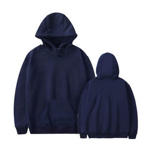 OEM Logo brodé imprimé sur mesure Sweat-shirt écologique en tricot de couleur unie pour hommes et femmes Taille européenne Loose Casual - Product Image 4