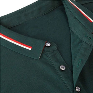 Polos pour hommes, best-sellers, 100% coton, nouveau design, motif uni, tissu tricoté, pour la vente en gros - Product Image 2