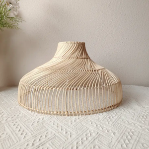 <b>Rattan</b> Ceiling Light Designed with Natural Woven Texture Soft Light Distribution and Decorative Indoor Style - Product Image 1