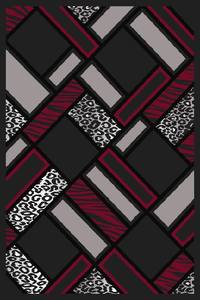 Alfombra Turca de Poliéster Shaggy Adiva, Tejida en Jacquard, Hecha a Máquina, de Pelo Alto, Reversible, Acolchada, para Sala de Estar y Dormitorio - Product Image 3