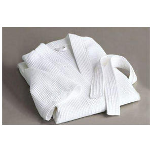 Albornoz de Baño de Algodón 100% de Primera Calidad, Tipo Waffle, Color Blanco, Tejido a Mano en Turquía, de Secado Rápido, para Hotel - Product Image 5