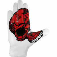 Guantes de fútbol americano con logotipo personalizado de alta calidad para adultos súper pegajosos y transpirables