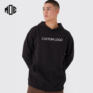 เสื้อฮู้ดลูกปัดโอเวอร์ไซส์สำหรับผู้ชายและผู้หญิงผ้าคอตตอนสีล้วนย้อมทรงหลวมใส่ได้ทั้งชายและหญิงมีสไตล์ผลิตตามสั่ง100% - Product Image 1