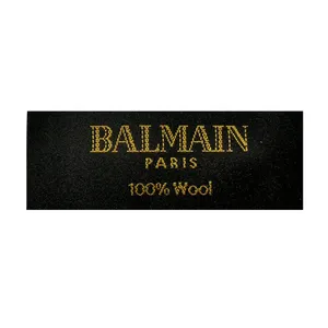 Etiquetas de costura de prendas con logotipo personalizado de alta densidad a la moda, etiqueta tejida con nombre de marca para ropa, etiqueta de cuello tejida, parche tejido - Product Image 5