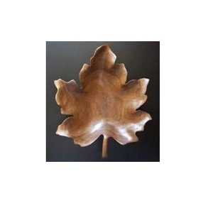 Plateau et assiette en bois Feuille de bois naturel Assiette à thé Plats de mode créatifs Plat à sushi en bois massif - Product Image 5