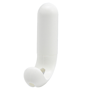 Gancio adesivo/a vite bianco - Product Image 1