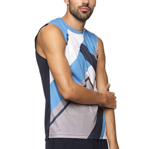 Débardeur d'entraînement sans manches OEM de meilleure qualité pour hommes T-shirt en coton de gymnastique à bas prix Technique lavée fabriquée au Pakistan - Product Image 1