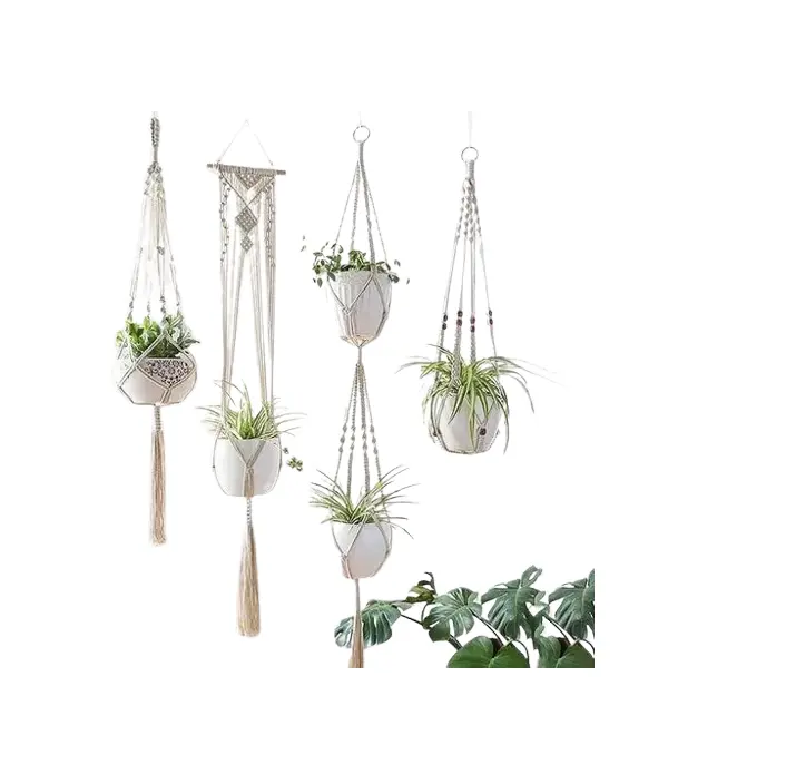 Thiết kế đẹp macrame trồng ngoài trời Ware trang trí sân vườn đòi hỏi khắt khe nhất trang trí nội thất treo chậu hoa