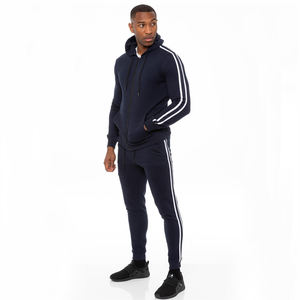 100% Cotton and Polyester Tracksuits Customized Heavyweight <b>Zip</b>-<b>Up</b> Tracksuit Set for Men's Casual Tracksuits and Joggers Set - Product Image 1
