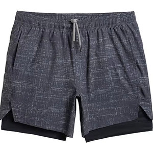 Men Double <b>Layer</b> Training Shorts Quick Dry Fitness Shorts Men Double <b>Layer</b> Performance Shorts Breathable Gym Shorts - Product Image 1