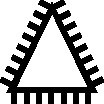CORINOX 200 mm Precision <b>File</b> & Rasps 14 mm Triangular SH0 HORSE - Product Image 3