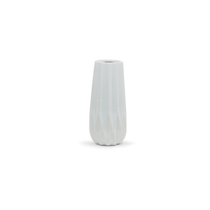 CUD0111WT - Unique Modern White <b>Vase</b> - 11 H - Product Image 1