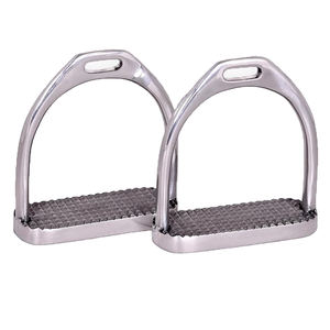Estribos de acero inoxidable para montar a caballo para adultos y niños, logotipo personalizado, precio al por mayor, estribos de seguridad antideslizantes - Product Image 2