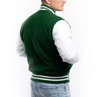 Veste universitaire imperméable pour homme, personnalisable toutes couleurs, avec manches en cuir, confortable, style baseball Letterman, hiver, vente en gros