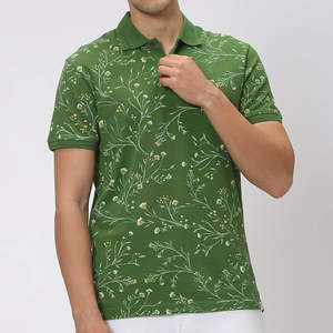 2025 New Style <b>Mens</b> Casual Jersey Solid Knitted Digital Printing Breathable Summer for OEM & ODM Custom Services - Product Image 1