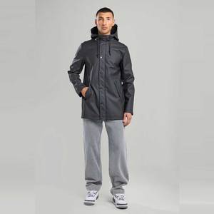 <b>Men</b> <b>Lightweight</b> Waterproof Full Zipper Hooded <b>Rain</b> <b>Jacket</b> Breathable Windproof Shell Windproof Warm Outdoor Down <b>Jacket</b> For <b>Mens</b> - Product Image 5