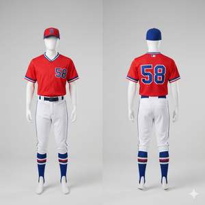 Maillots de baseball et ensembles d'uniformes personnalisés professionnels, respirants, imprimés, de haute qualité, durables, vêtements de sport - Product Image 3
