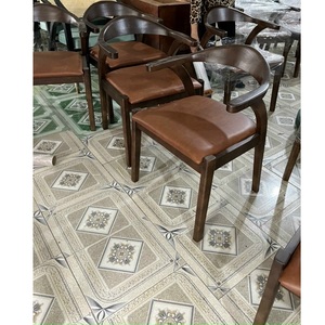 Precio al por mayor Silla de madera natural Hermosa decoración del hogar Casa de campo Villa Sofás de sala de estar tradicionales - Product Image 5