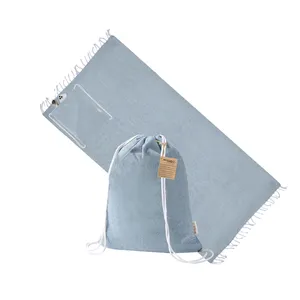 Zaini sportivi Borinex riciclati e sostenibili con coulisse, tipo pareo, per gadget promozionali - Product Image 5