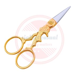 Tijeras portátiles para cejas, tijeras de bordado de acero inoxidable, tijeras de lujo para bordado multiusos - Product Image 6