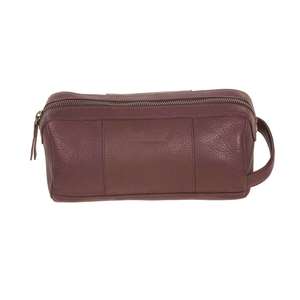 Nexgen Exports Trousse de toilette en cuir véritable avec fermeture éclair - Durable, luxueuse, écologique, multifonctionnelle, prix abordable - Product Image 1