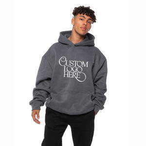 Sudaderas con Capucha para Hombre de Alta Calidad, Precio de Mayoreo, Servicio OEM, Estilo Hip Hop, Lisas, Lavado Ácido - Product Image 1